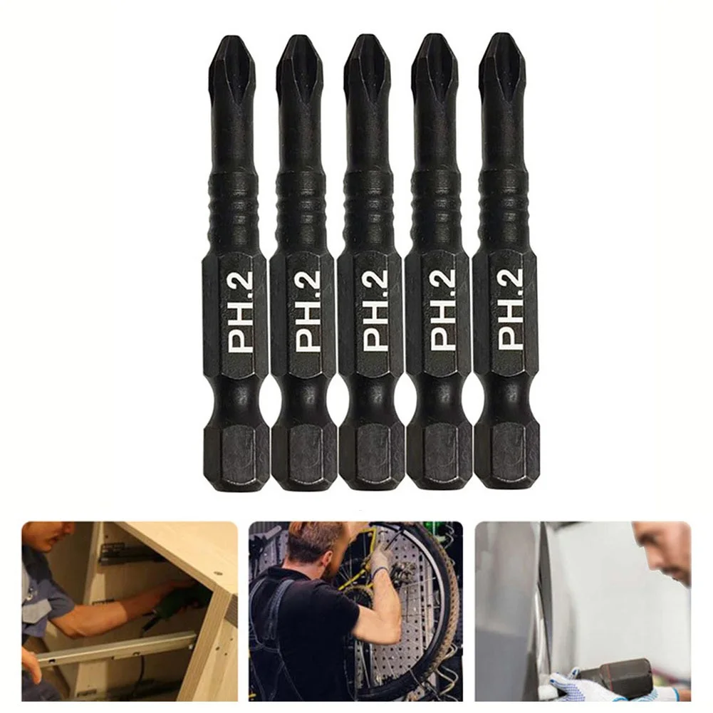 5pcs 50mm Magnetic Cross Screwdriver Bits Set 1/4inch Hex Alloy Steel PH2 Drill Bit For Electric Screwdriver Hand Tools Parts
5pcs 50mm Magnetic Cross Screwdriver Bits Set 1/4inch Hex Alloy Steel PH2 Drill Bit For Electric Screwdriver Hand Tools Parts