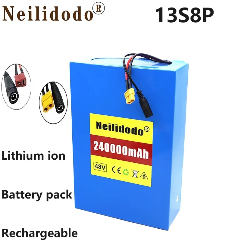 Aviation Arrival 18650 13S8P 48V Lithium Ion Rechargeable Battery Intelligent Chip Battery Pack Charger Electric Bicycle, Etc
Aviation Arrival 18650 13S8P 48V Lithium Ion Rechargeable Battery Intelligent Chip Battery Pack Charger Electric Bicycle, Etc