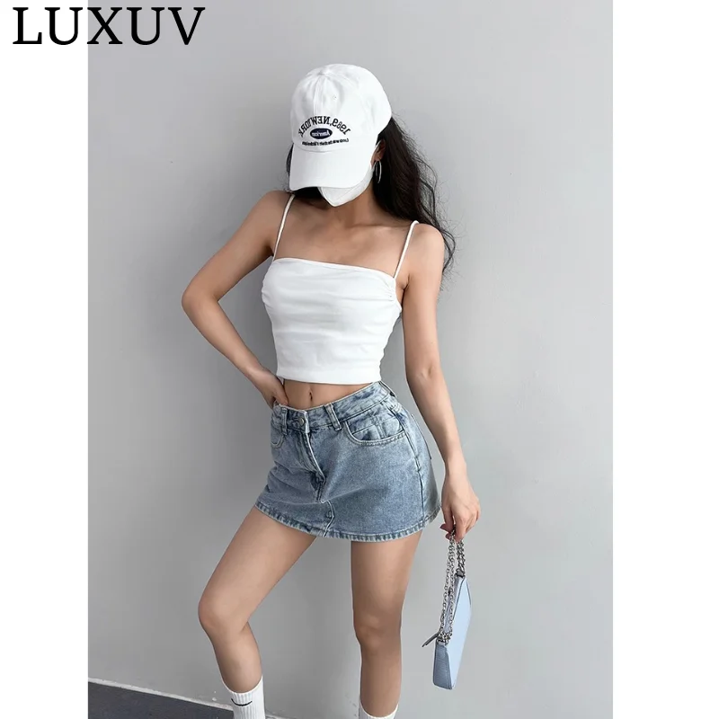 LUXUV 2023 New Fashion Women Spaghetti Strap Crop Top Sexy Bodycon Sleeveless Cami Tube Top Basic Plain Camisole High Street
LUXUV 2023 New Fashion Women Spaghetti Strap Crop Top Sexy Bodycon Sleeveless Cami Tube Top Basic Plain Camisole High Street