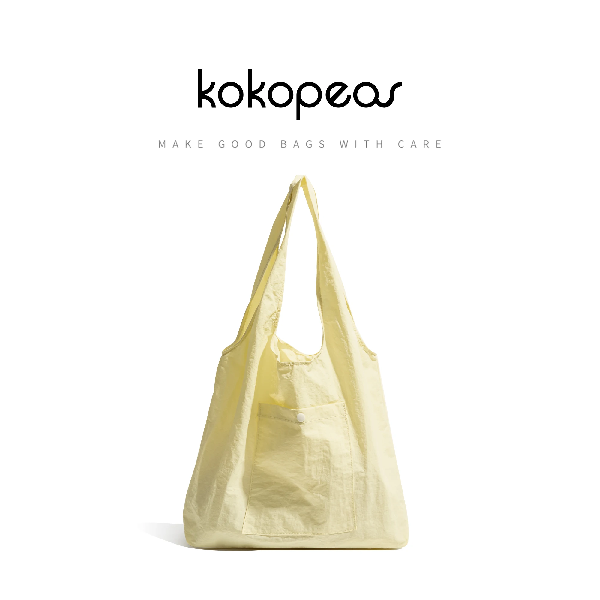 KOKOPEAS Solid Color Bag for Grocery Girls Simple Casual Recycling Compact Nylon Shopping Purse Protable Carry Shoulder Pouch
KOKOPEAS Solid Color Bag for Grocery Girls Simple Casual Recycling Compact Nylon Shopping Purse Protable Carry Shoulder Pouch