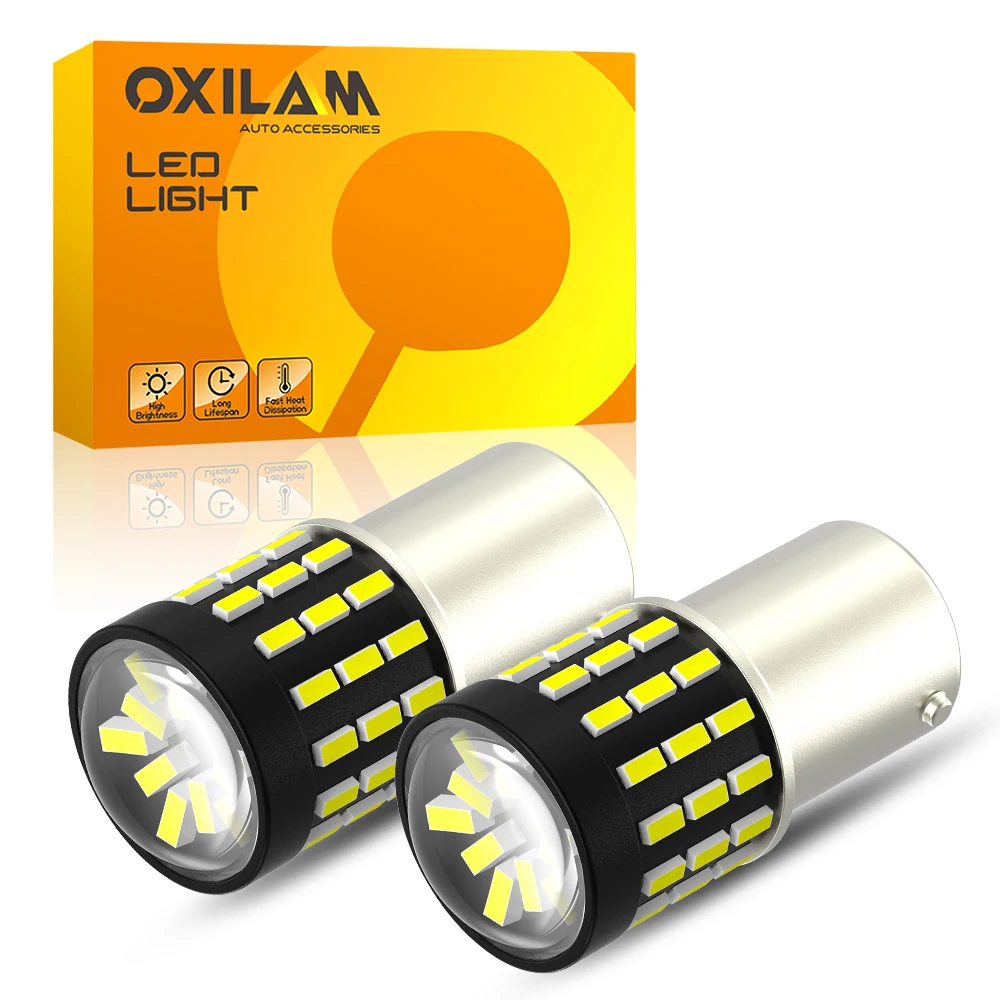 OXILAM 2Pcs BAY15D LED 1157 P21/5W 1156 P21W BA15S SMD T20 12V Car Reversing Light White DRL Daytime Driving Lights Parking Lamp
OXILAM 2Pcs BAY15D LED 1157 P21/5W 1156 P21W BA15S SMD T20 12V Car Reversing Light White DRL Daytime Driving Lights Parking Lamp