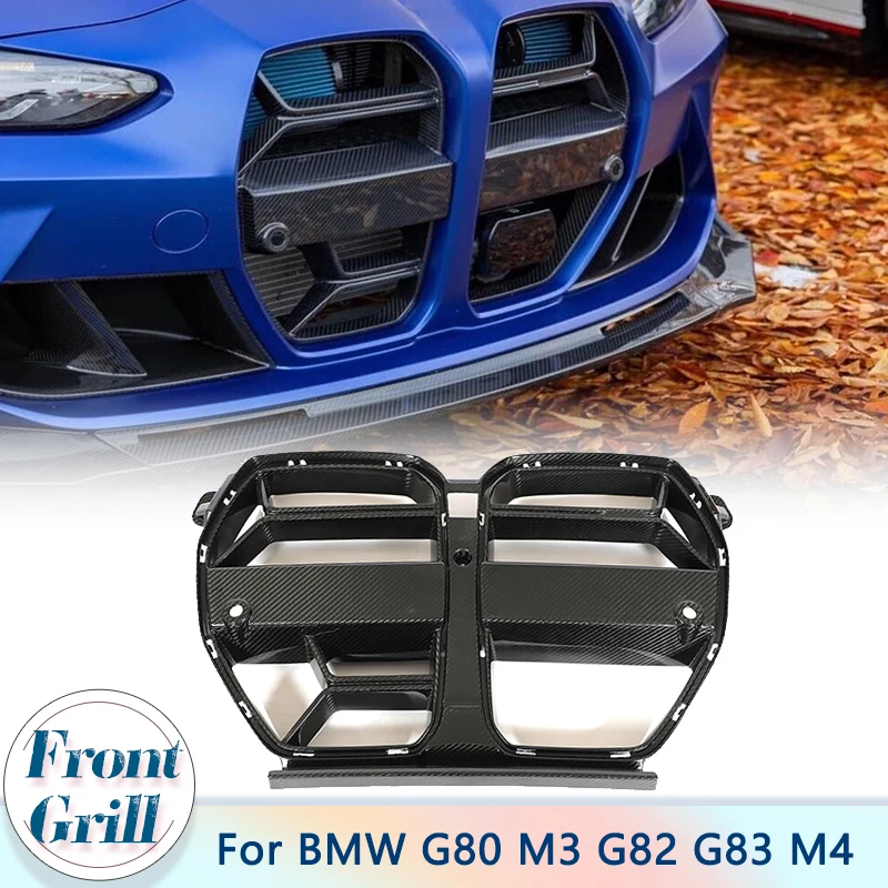 Решетка переднего бампера автомобиля для BMW G80 M3 G82 G83 M4 2021-2023 с радаром ACC, сухое углеродное волокно, передняя решетка, гоночные решетки
Решетка переднего бампера автомобиля для BMW G80 M3 G82 G83 M4 2021-2023 с радаром ACC, сухое углеродное волокно, передняя решетка, гоночные решетки