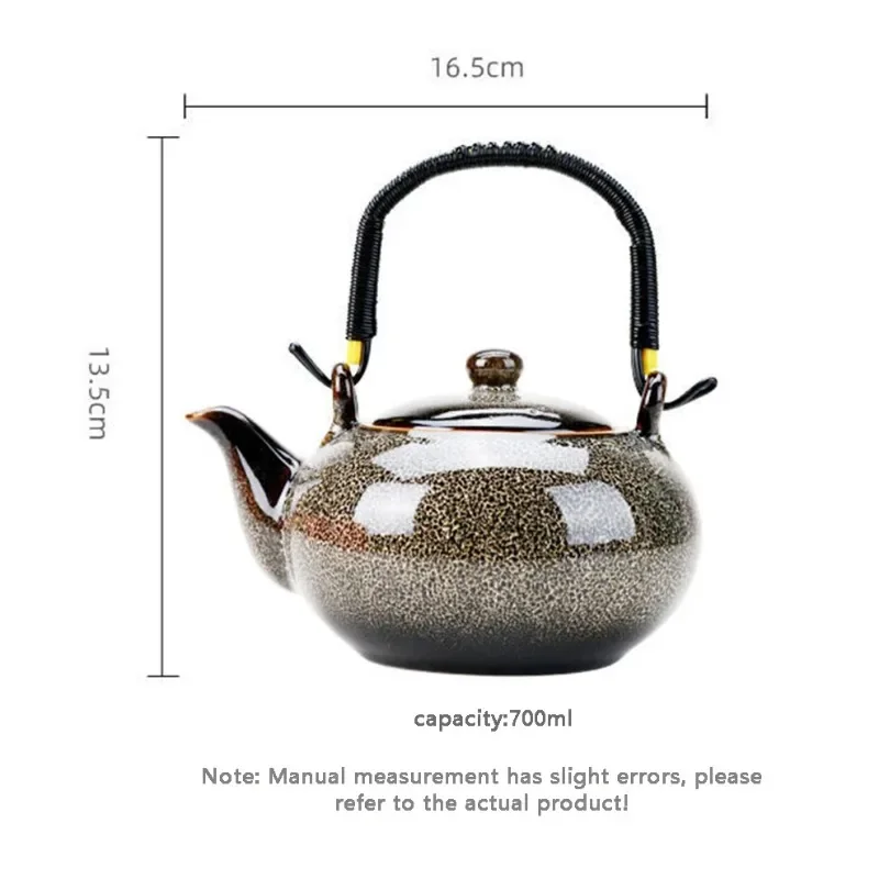 Ceramic Teapot Large 700ML Home Handle Pot Tea Room Accessories Tea Pot Cold Kettle Vintage Celadon Tea Set
Ceramic Teapot Large 700ML Home Handle Pot Tea Room Accessories Tea Pot Cold Kettle Vintage Celadon Tea Set