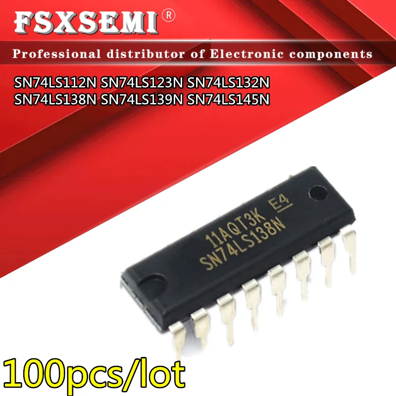 100pcs SN74LS138N DIP-16 74LS138 DIP HD74LS138P SN74LS112N SN74LS123N SN74LS132N SN74LS139N SN74LS145N 74LS123 74LS132 74LS139
100pcs SN74LS138N DIP-16 74LS138 DIP HD74LS138P SN74LS112N SN74LS123N SN74LS132N SN74LS139N SN74LS145N 74LS123 74LS132 74LS139