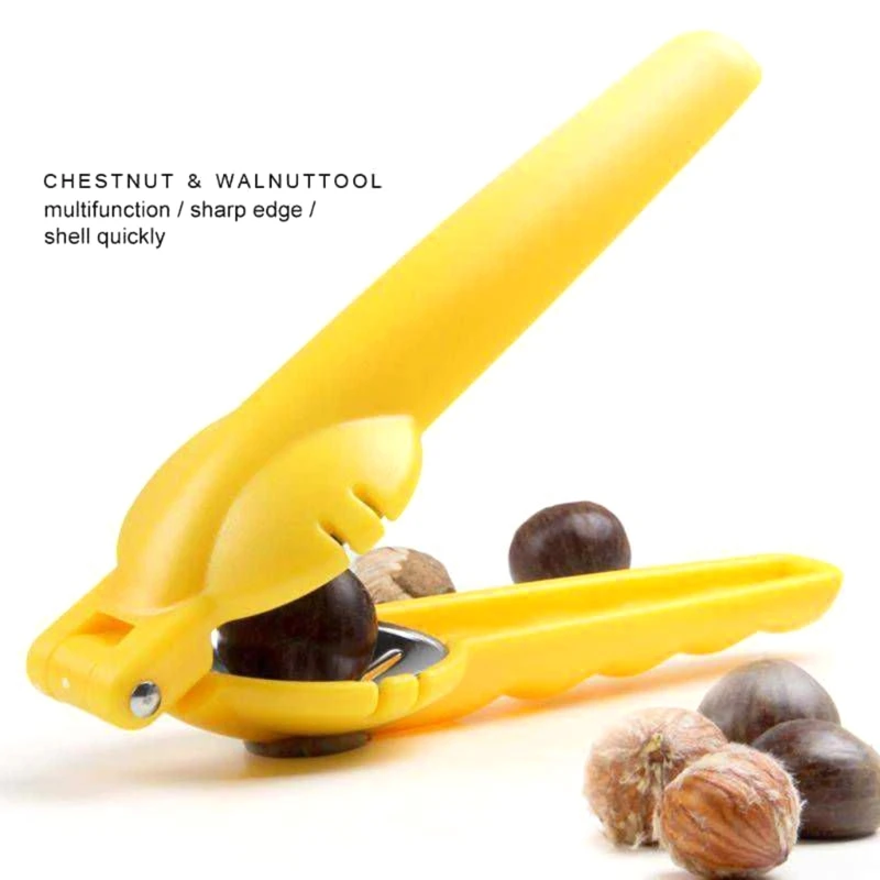 

2 in 1 Stainless Steel Chestnut Machine Quick Clip Walnut Pliers Chestnut Sheath Cutter Opener Nut Cracker Sheller Kitchen Tool