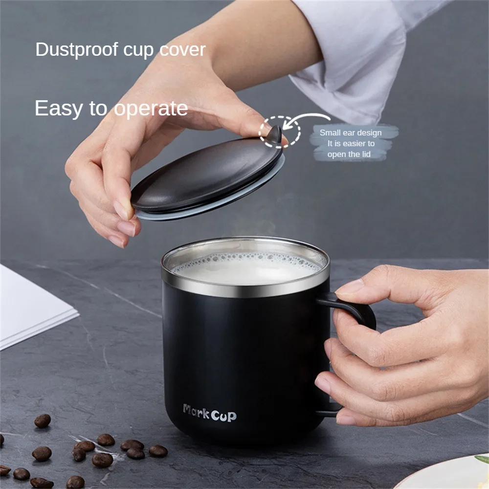 

304 Stainless Steel Mug Double Insulation With Handle Adult Water Bottle Office Milk Coffee Cup Kitchen Drinkware Household