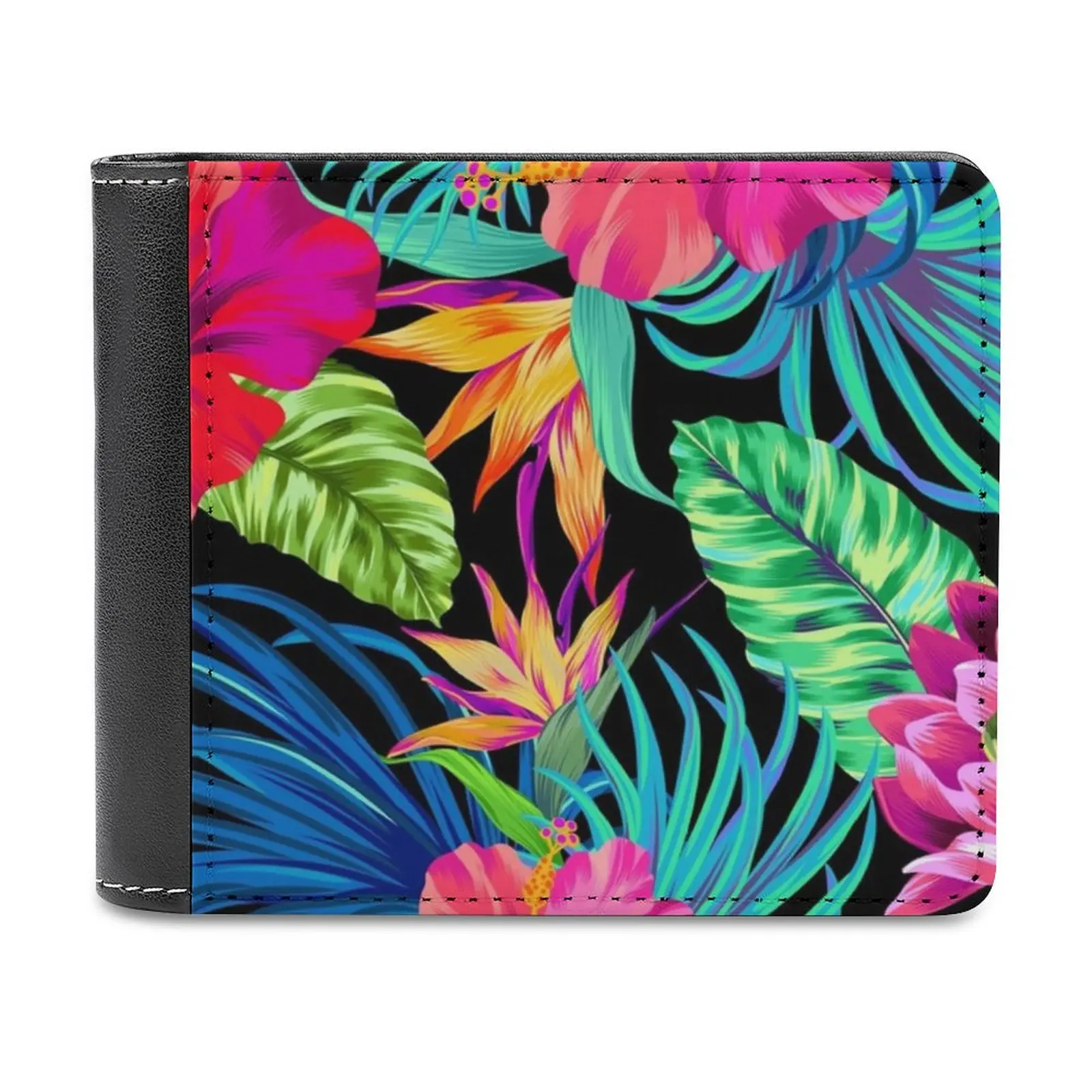 

Drive You Mad Hibiscus Pattern Soft Men Wallets New Purse Credit Card Holders For Male Purses Men Wallet Vector Hibiscus