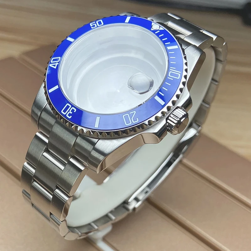 

40mm Watch Case 904L Stainless Steel Sapphire Glass For nh34 nh35 miyota 8215 Movement 28.5mm Dial Submariner Daytona