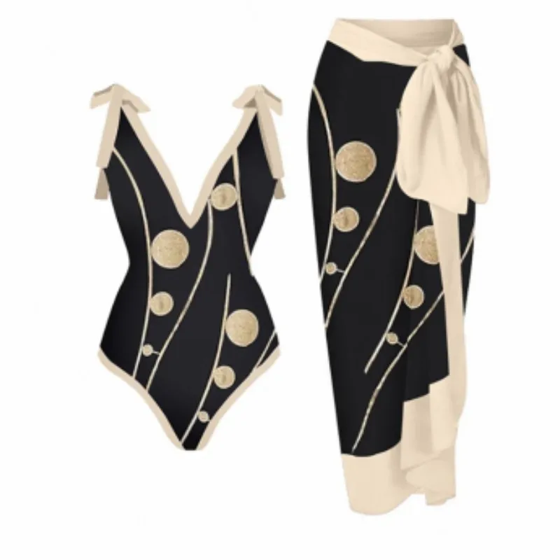 New Two Piece Set Women's Retro Print Sexy One Piece Push Up Bikini Swimsuit Skirt Tie Floral Swimwear Ethnic Beachwear
New Two Piece Set Women's Retro Print Sexy One Piece Push Up Bikini Swimsuit Skirt Tie Floral Swimwear Ethnic Beachwear
