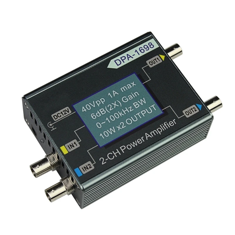 DPA-1698 DPA1698 1A 40Vpp Усилитель мощности 0-100 кГц Функция DDS Усилитель мощности сигнала 80 кГц Входная частота волны
DPA-1698 DPA1698 1A 40Vpp Усилитель мощности 0-100 кГц Функция DDS Усилитель мощности сигнала 80 кГц Входная частота волны