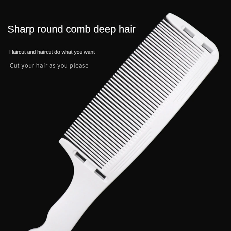 

1 Set Positioning Comb Barber Hair Cutting Comb Salon Hairdressing Clipper Curved Comb For Men Hair Styling Tool Black