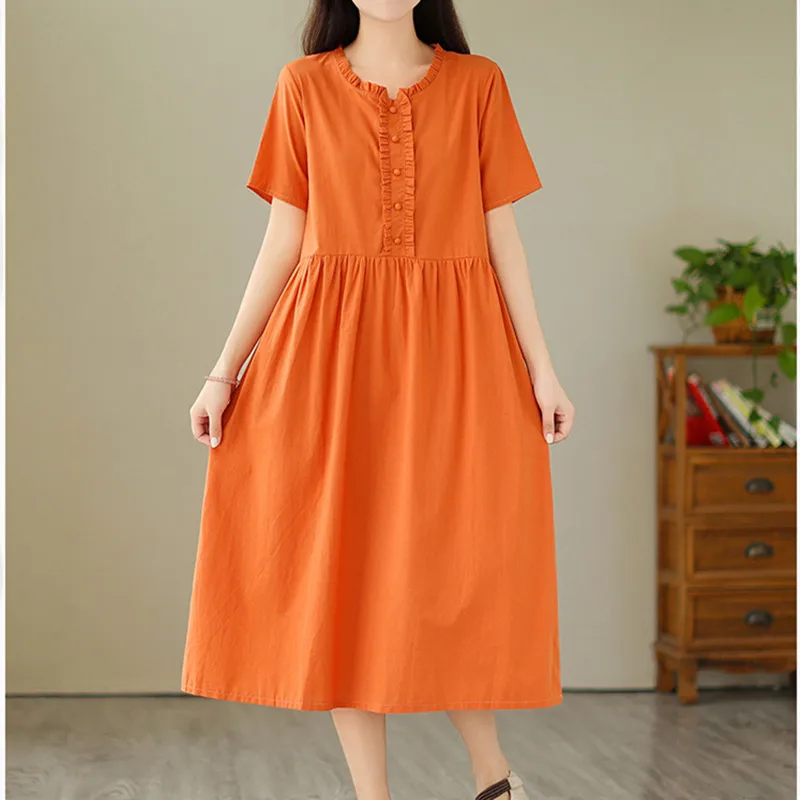 Женское платье в Корейском стиле, повседневное винтажное платье для офиса с пэчворком и съедобным грибом, лето 2023 
Женское платье в Корейском стиле, повседневное винтажное платье для офиса с пэчворком и съедобным грибом, лето 2023