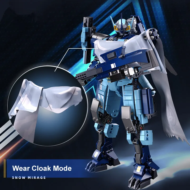 Sluban 752PCS Snow Phantom Mechanical Armor Series Robot Mechs Building Blocks Alpha Mobile Urban Bricks Movie Model Kid Boy Toy Sluban 752PCS Snow Phantom Mechanical Armor Series Robot Mechs Building Blocks Alpha Mobile Urban Bricks Movie Model Kid Boy Toy