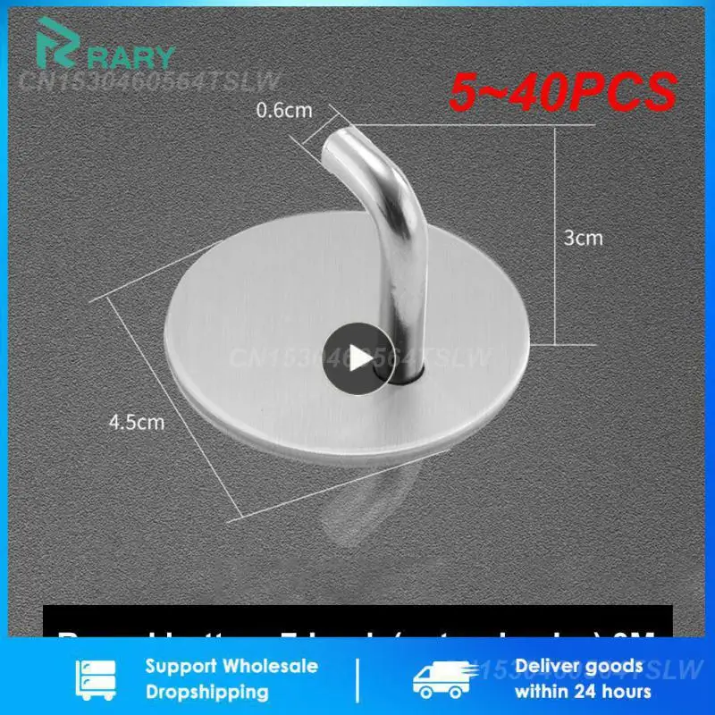 5~40PCS Wall Hook Storage Hanger Stainless Steel Wall Hook Up Self-adhesive Towel Key Umbrella Hanger Hook Kitchen Bathroom
5~40PCS Wall Hook Storage Hanger Stainless Steel Wall Hook Up Self-adhesive Towel Key Umbrella Hanger Hook Kitchen Bathroom