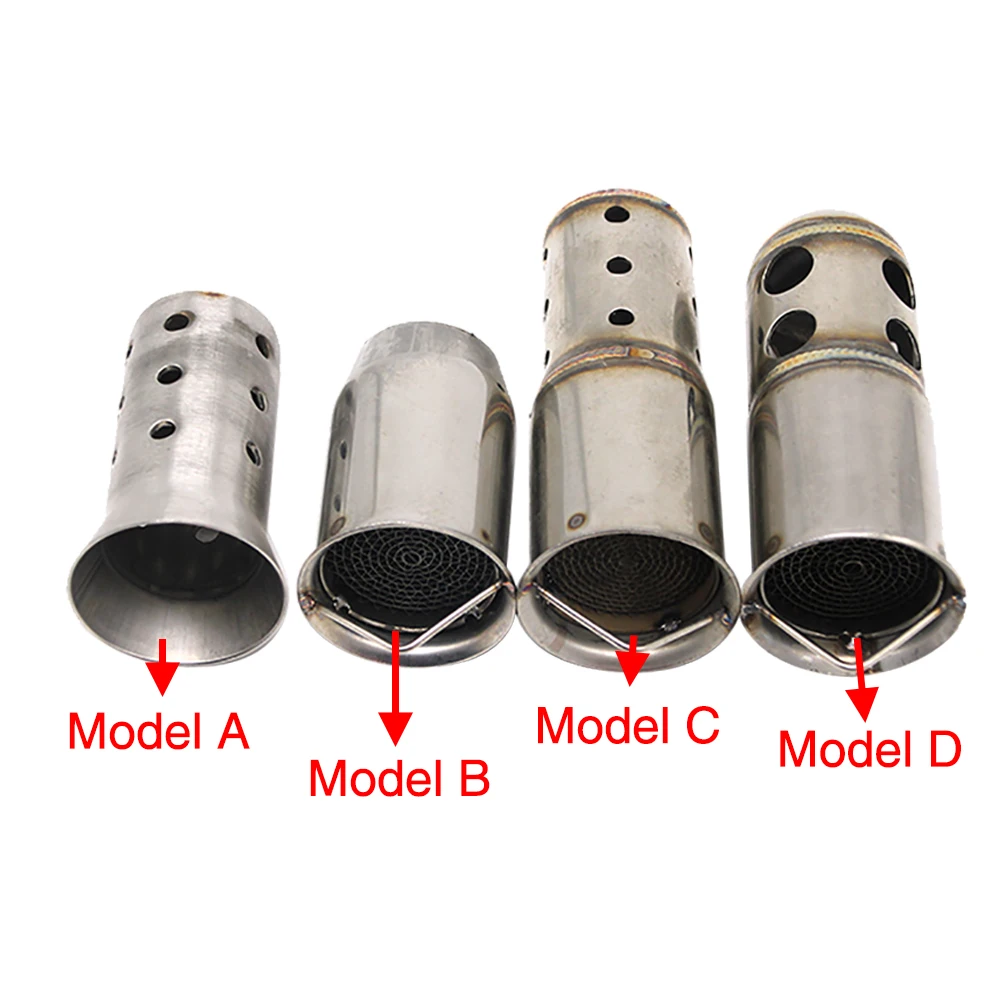 Motorcycle 51mm 60mm Inlet Exhaust Muffler Adjustable DB Killer Silencer Noise Sound Eliminator Front Catalyst
Motorcycle 51mm 60mm Inlet Exhaust Muffler Adjustable DB Killer Silencer Noise Sound Eliminator Front Catalyst