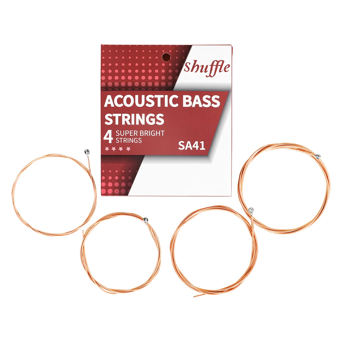 Acoustic Bass Strings 4 Strings Steel Hexagonal Core Coated Copper Alloy Wound Silver Ball-End Bass Strings Full Set Accessories
Acoustic Bass Strings 4 Strings Steel Hexagonal Core Coated Copper Alloy Wound Silver Ball-End Bass Strings Full Set Accessories