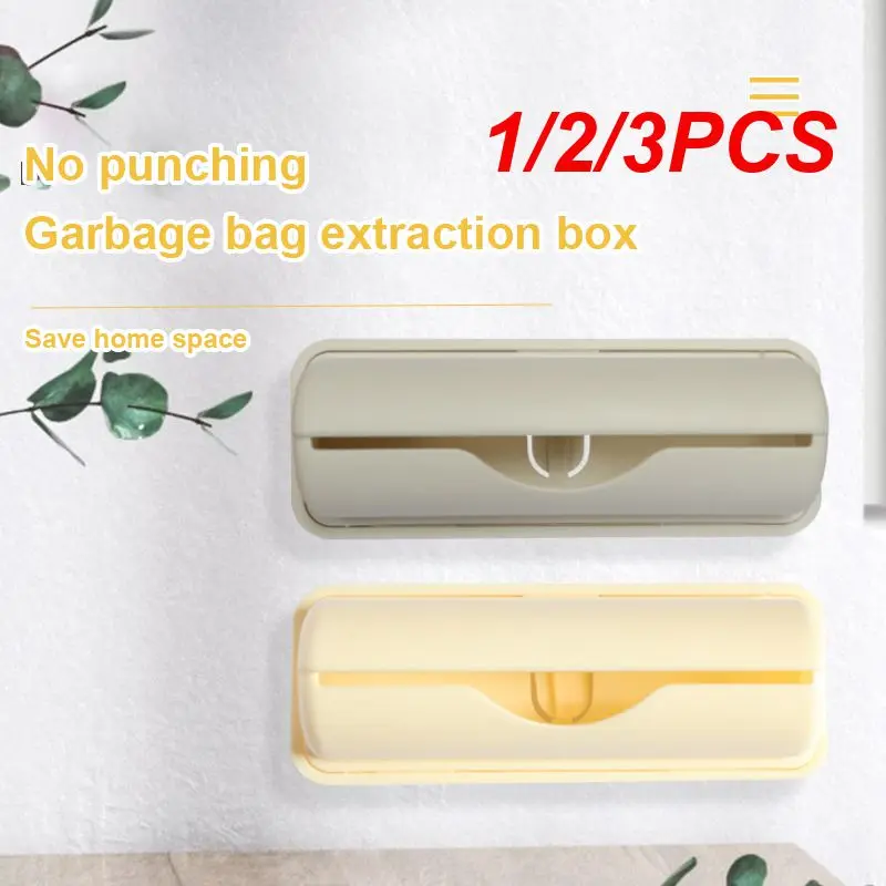 

1/2/3PCS Trash Bags Storage Box Garbage Bag Dispenser for Kitchen Bathroom Wall Mounted Grocery Bag Holder Kitchen Plastic Bags