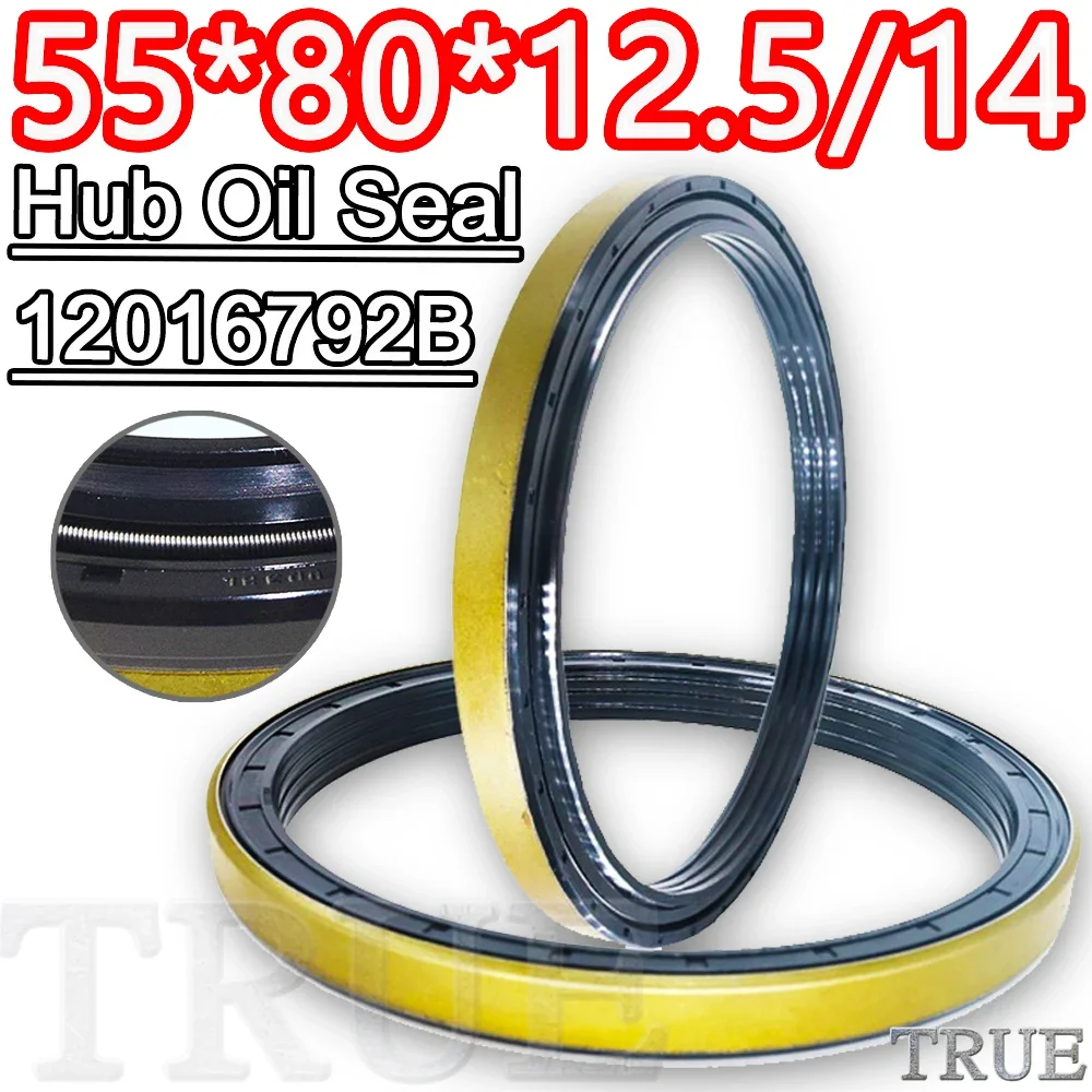 

Hub Oil Seal 55*80*12.5/14 For Tractor Cat 12016792B 55X80X12.5/14 Framework Oil proof Dustproof Reliable Mend Fix Best Service