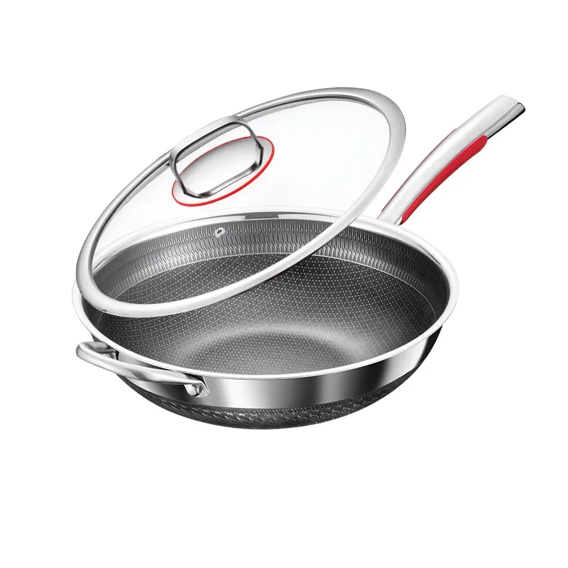 Pans 316 Stainless Steel Frying Pan Non-stick Double-sided Screen Honeycomb Pancake Omelet Pan Multi-functional Steak Wok
Pans 316 Stainless Steel Frying Pan Non-stick Double-sided Screen Honeycomb Pancake Omelet Pan Multi-functional Steak Wok