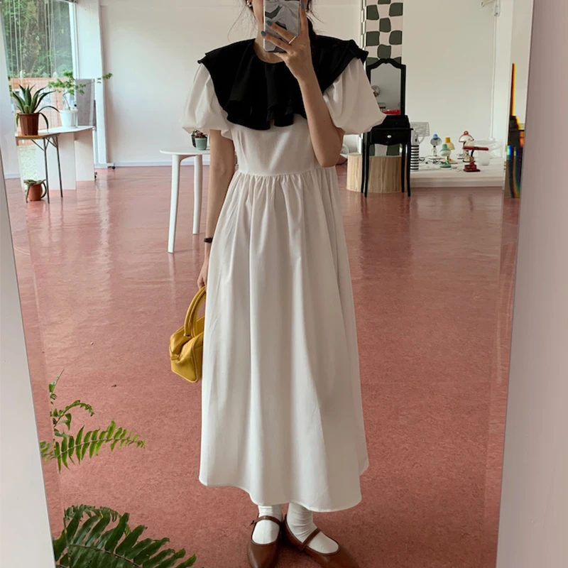 2023 Elegant Dresses For Women Double Layer Ruffle Neck Versatile Temperament And A Slim Waist Free Shipping
2023 Elegant Dresses For Women Double Layer Ruffle Neck Versatile Temperament And A Slim Waist Free Shipping