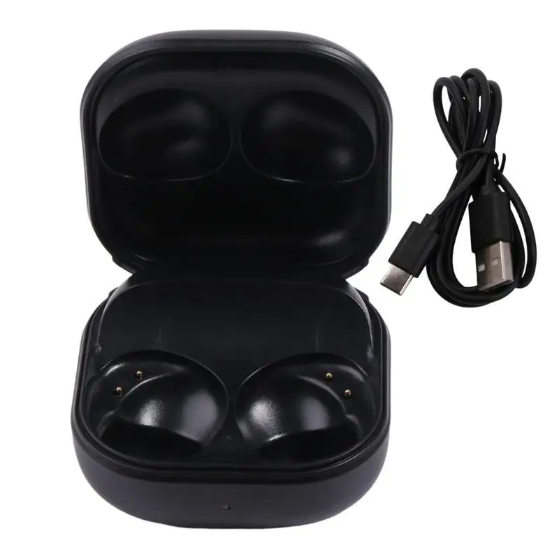 

New Black Earphone Charging Case Wireless Earphone Charging Box Dock Station ForGalaxy Buds2 BluetoothHeadphone Charging Sleeve