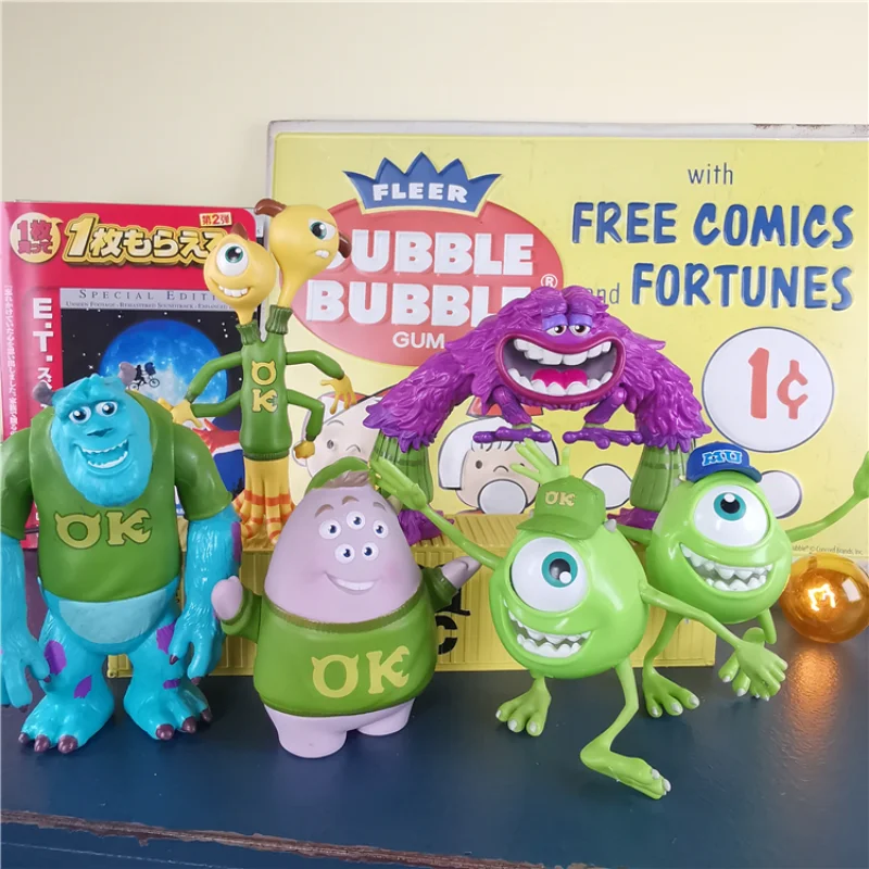 

Genuine Monsters University Figure Mike Wazowski James P Sullivan Don Carlton ScottSquishy Art Ornament Accessories Toy