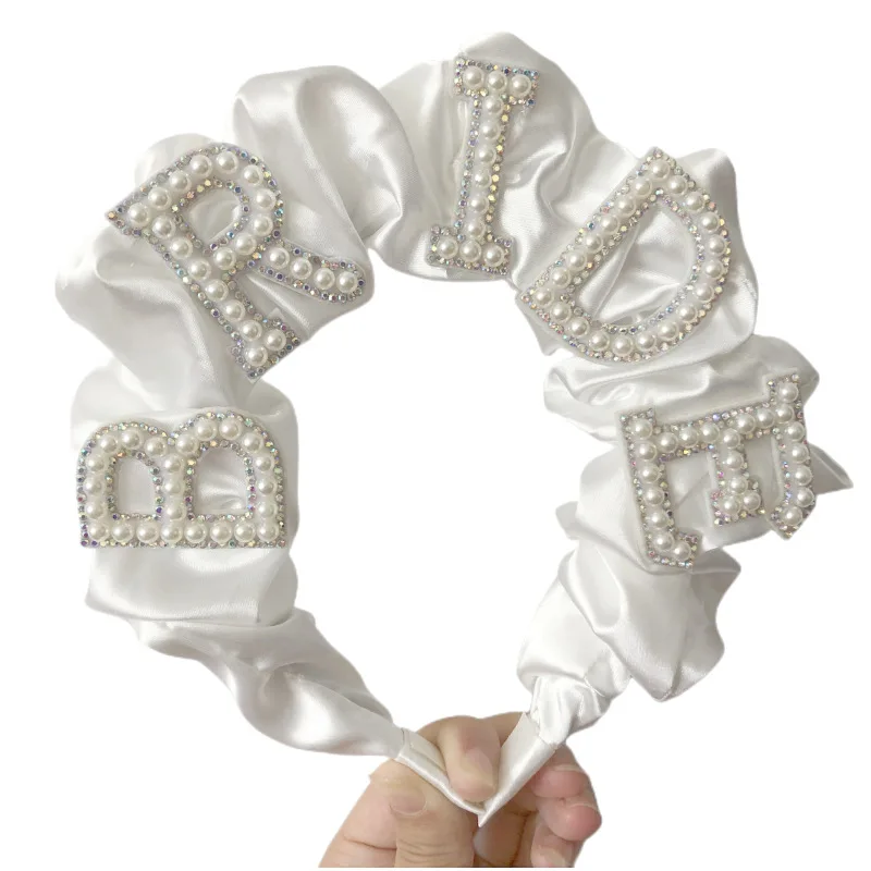 White Pearl Lettering Headband BRIDE Wedding Engagement Honeymoon Travel Wife Gift Bachelorette Party Bridal Shower Hen Party
White Pearl Lettering Headband BRIDE Wedding Engagement Honeymoon Travel Wife Gift Bachelorette Party Bridal Shower Hen Party