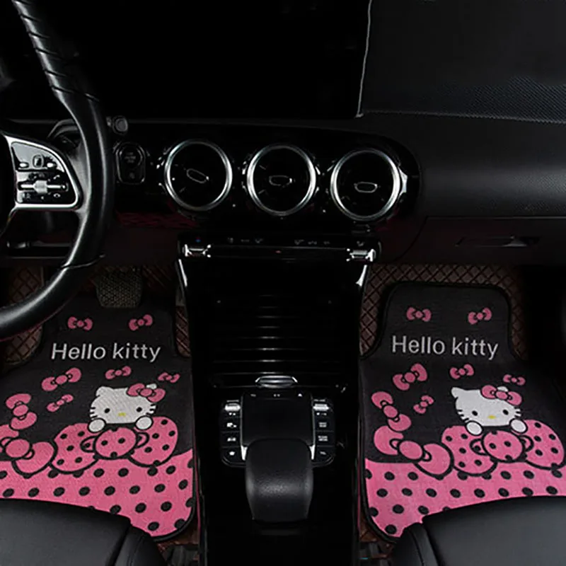 Автомобильный коврик Kawaii Sanrio Hello Kittys, мультяшный грязеотталкивающий нескользящий автомобильный коврик из ПВХ, легко моющийся Автомобильный Ковер, товары для девочек, подарок
Автомобильный коврик Kawaii Sanrio Hello Kittys, мультяшный грязеотталкивающий нескользящий автомобильный коврик из ПВХ, легко моющийся Автомобильный Ковер, товары для девочек, подарок