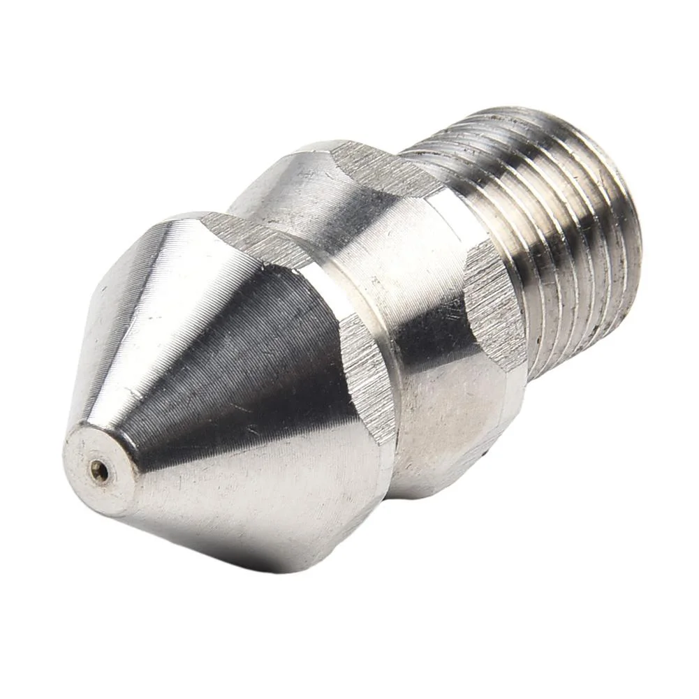 Stainless Steel 303 Pressure Washer Drain Sewer Cleaning Nozzle, Male 14 inch, 7 Jets, Effective and Efficient Cleaning
Stainless Steel 303 Pressure Washer Drain Sewer Cleaning Nozzle, Male 14 inch, 7 Jets, Effective and Efficient Cleaning