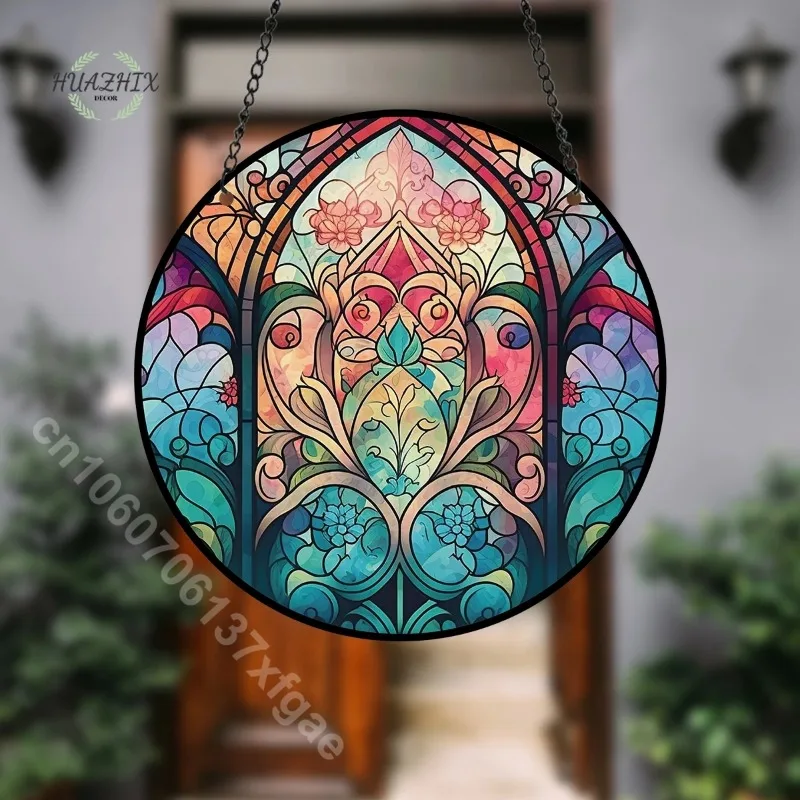 Coloured Castle Roundness Acrylic Church Round Painted Window Hanging Creative Craft Bedroom Living Room Home Gift Decorations
Coloured Castle Roundness Acrylic Church Round Painted Window Hanging Creative Craft Bedroom Living Room Home Gift Decorations