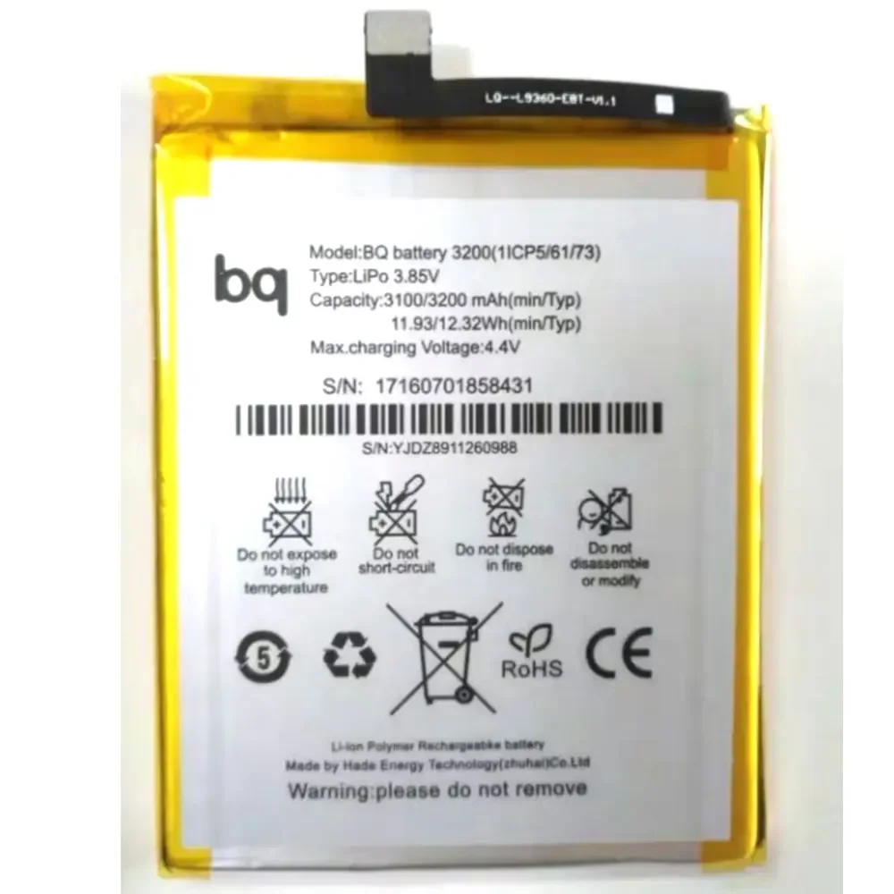 Аккумулятор 3200 мАч, 3,85 Вт-ч, 3200 в для BQ Aquaris X5 PLUS аккумулятор BQ, аккумулятор для сотового телефона
Аккумулятор 3200 мАч, 3,85 Вт-ч, 3200 в для BQ Aquaris X5 PLUS аккумулятор BQ, аккумулятор для сотового телефона
