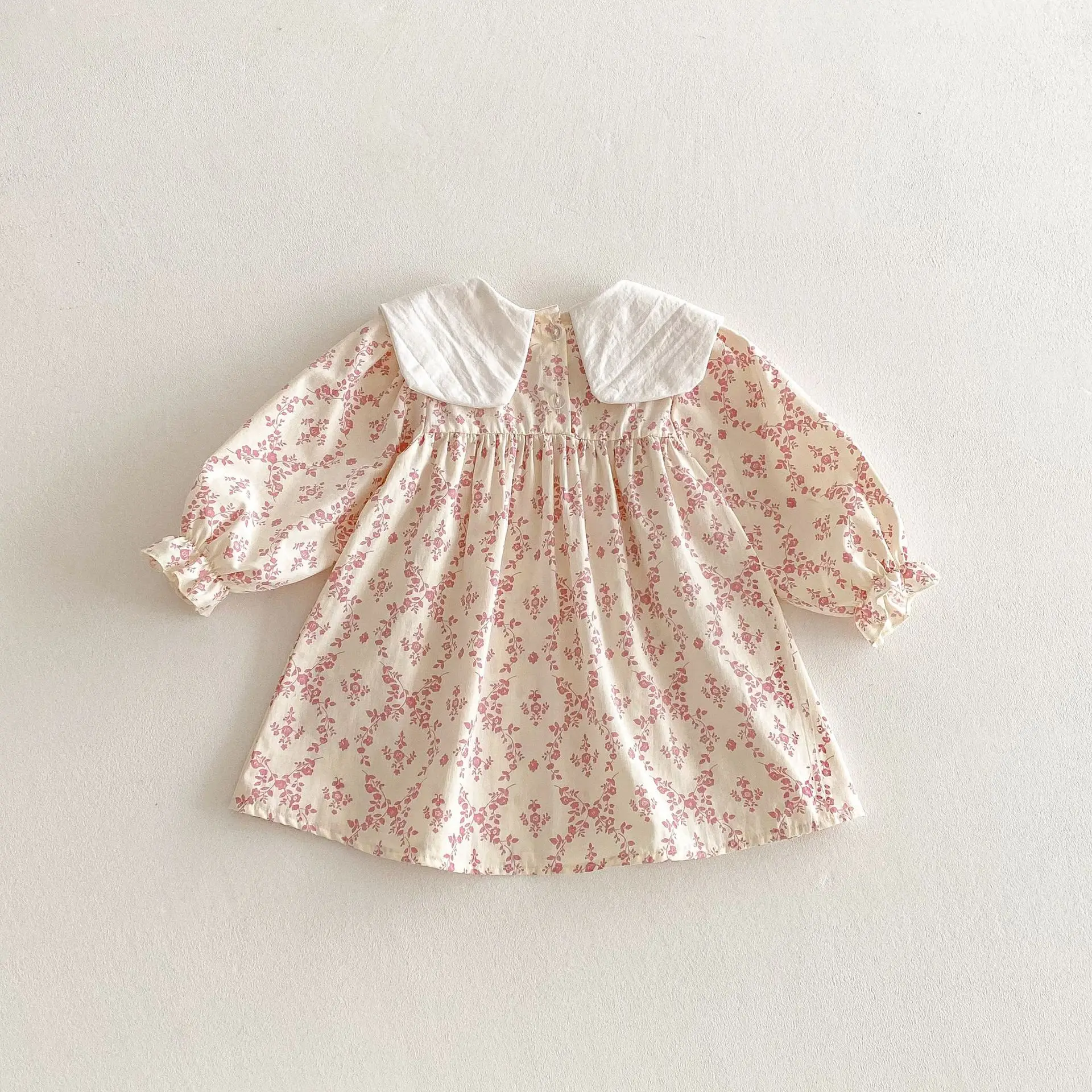 2025 Autumn New Girls Casual Dress Children Large Collar Flower Embroidery Dress Cotton Baby Girl Floral Princess Dress 15 Sed7a4906677c454cbbf5c33c6f81388fB