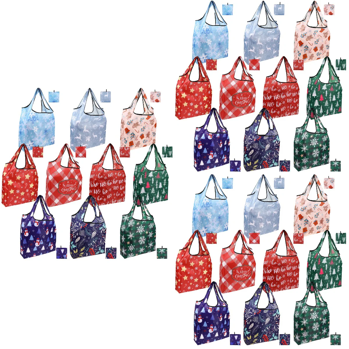 3pcs Sosoport 10pcs Christmas Shopping Bags Portable Grocery Bags Large Capacity Packable Shopping Shoulder Tote Bags
3pcs Sosoport 10pcs Christmas Shopping Bags Portable Grocery Bags Large Capacity Packable Shopping Shoulder Tote Bags