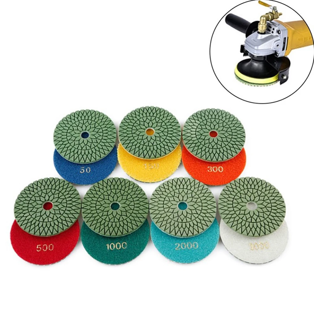4" Diamond Wet Polishing Pads Discs Granite Marble Concrete Stone Grinding Abrasive Tool 50 150 300 500 1000 2000 3000 Grit
4" Diamond Wet Polishing Pads Discs Granite Marble Concrete Stone Grinding Abrasive Tool 50 150 300 500 1000 2000 3000 Grit