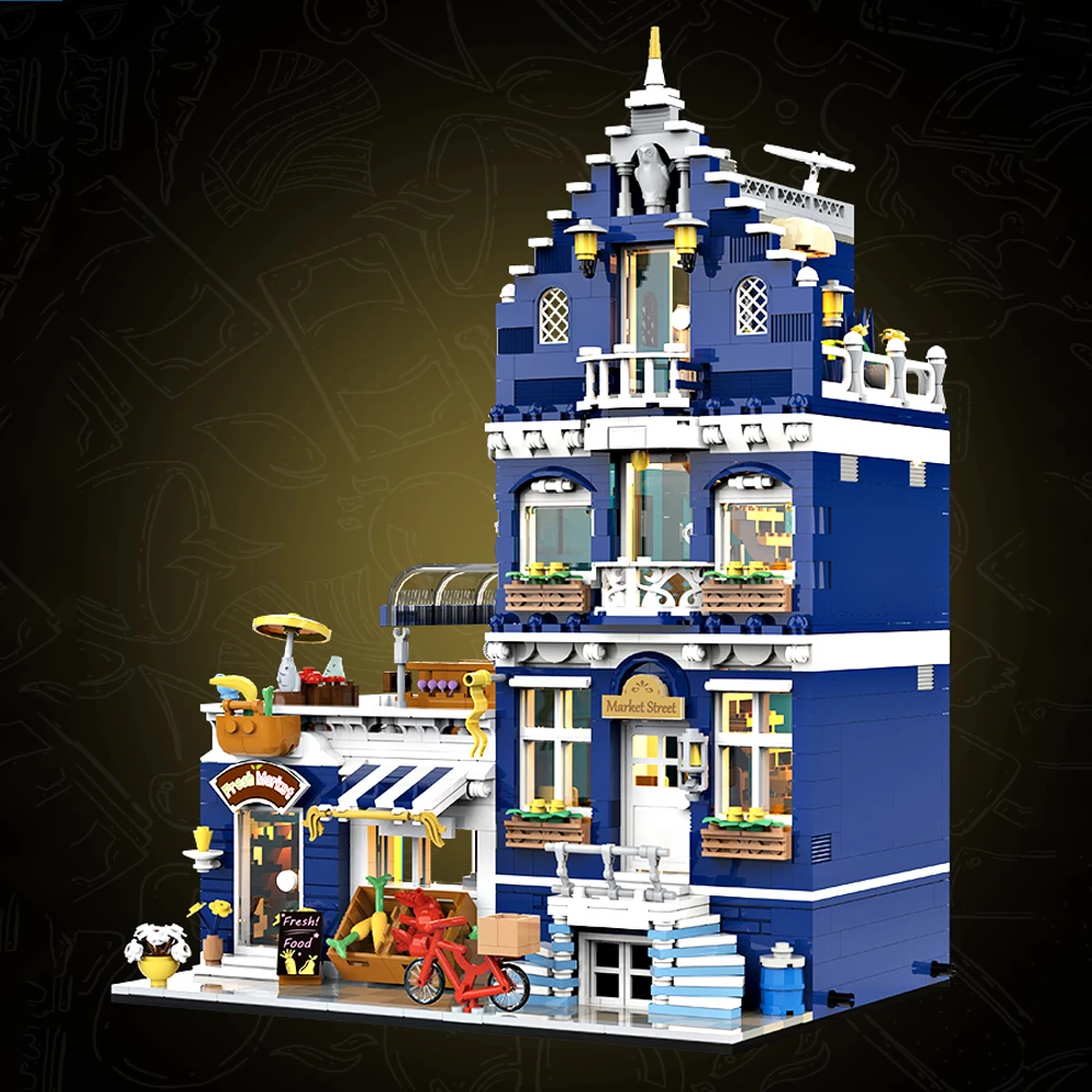 JQ10002 Creative Expert Street Views European Market Street 1456pcs Mini Bricks Modular Model Building Blocks Gifts Decoration JQ10002 Creative Expert Street Views European Market Street 1456pcs Mini Bricks Modular Model Building Blocks Gifts Decoration