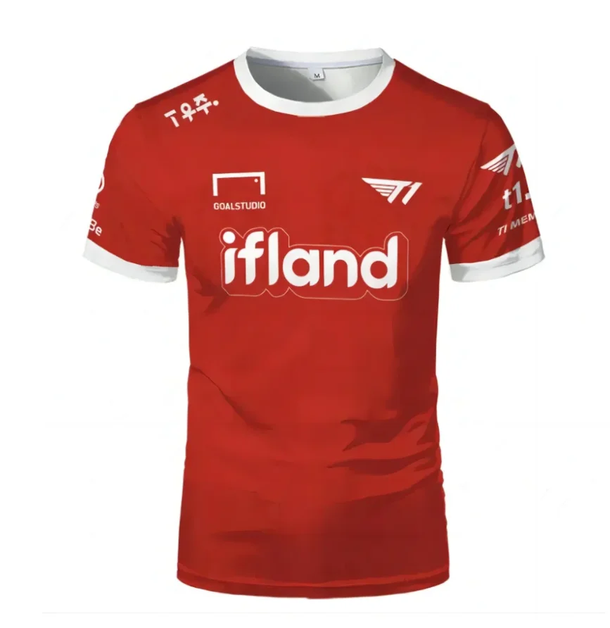 Rack Team - Men's Red Short sleeved Uniform Round Neck Sweatshirt Quick Drying Customized T-shirt Men's Wear Latest 2024 
Rack Team - Men's Red Short sleeved Uniform Round Neck Sweatshirt Quick Drying Customized T-shirt Men's Wear Latest 2024