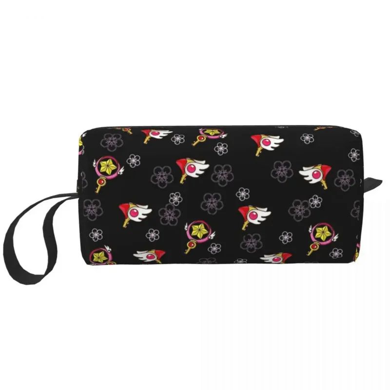 Flower Card Black Large Makeup Bag Zipper Pouch Travel Cosmetic Bags Card Captor Sakura Organizer for Unisex
Flower Card Black Large Makeup Bag Zipper Pouch Travel Cosmetic Bags Card Captor Sakura Organizer for Unisex