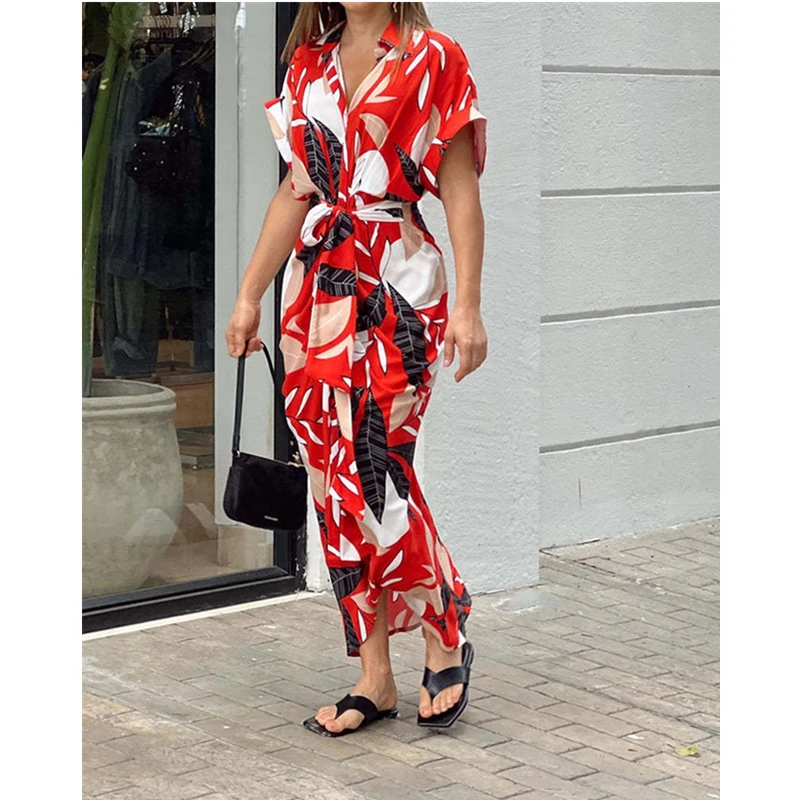 Ins Women Summer Fashion Long Shirt Dress Casual Fashion Short Sleeve High Waist Lace Up Button Bohemian Vacation Dress Y2K
Ins Women Summer Fashion Long Shirt Dress Casual Fashion Short Sleeve High Waist Lace Up Button Bohemian Vacation Dress Y2K