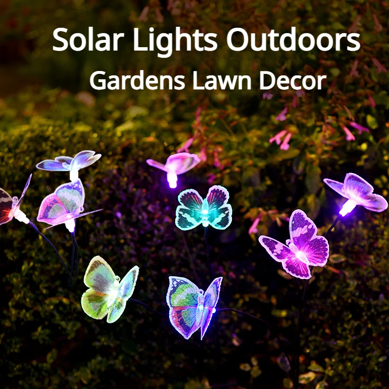 8Pcs Solar Fiber Optic Butterfly Ground Lawn Courtyard Lights Villa Terrace Gardens Layout Atmosphere Party Decor Outdoors Lamps
8Pcs Solar Fiber Optic Butterfly Ground Lawn Courtyard Lights Villa Terrace Gardens Layout Atmosphere Party Decor Outdoors Lamps