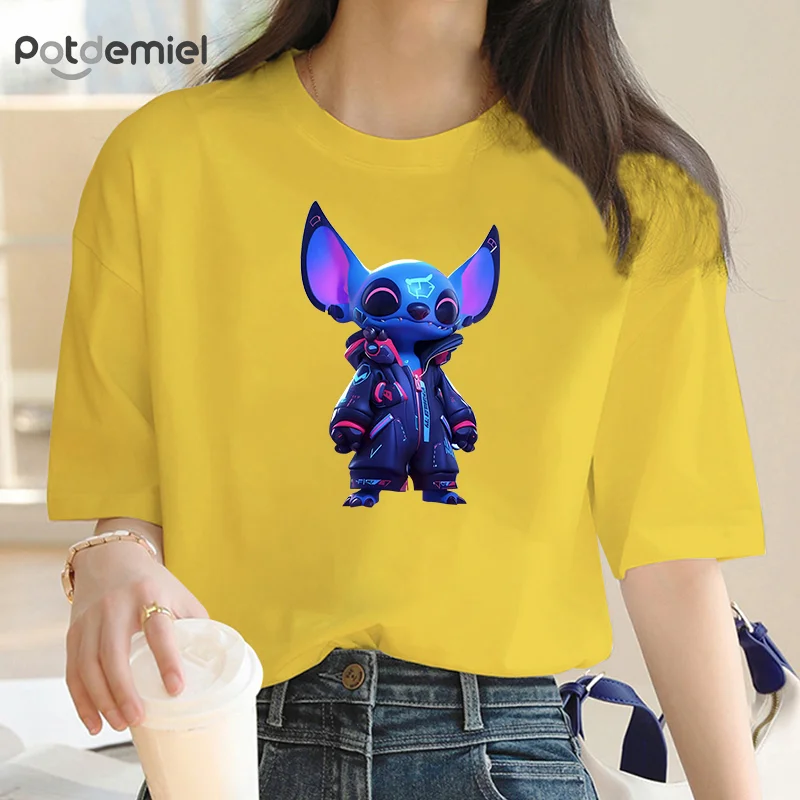 Funny cartoon Stitch Boy women's clothing Female cartoon Y2K Summer top Casual T-shirt Women's T-shirt Fashion top
Funny cartoon Stitch Boy women's clothing Female cartoon Y2K Summer top Casual T-shirt Women's T-shirt Fashion top