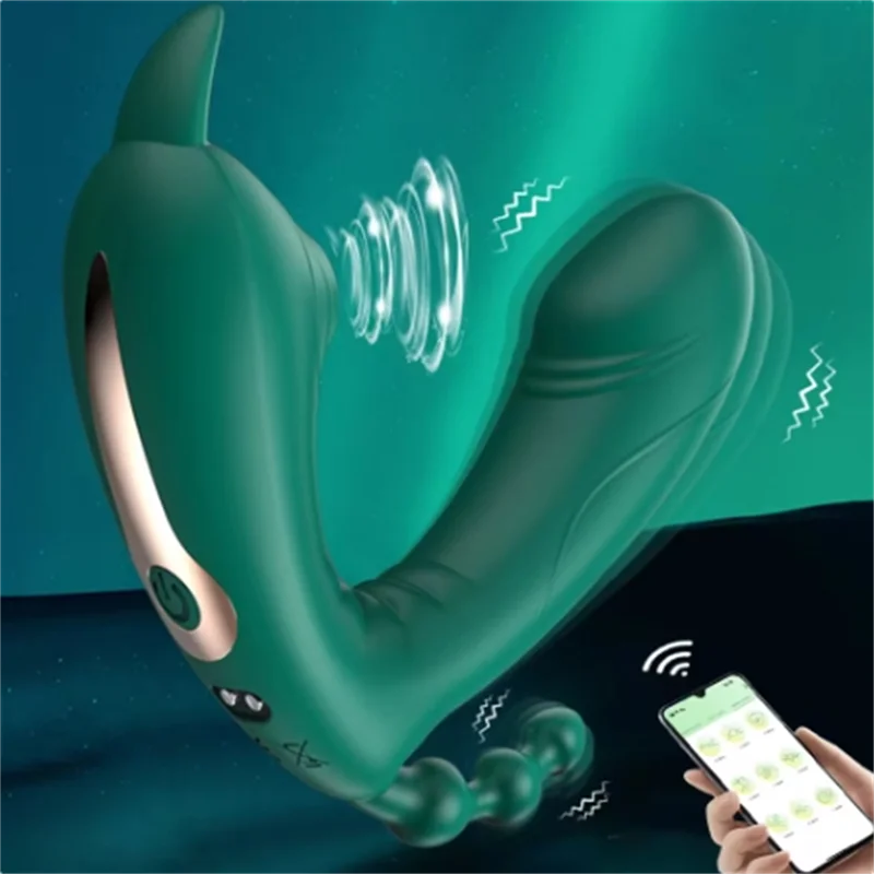 Vibromasseur à succion portable pour femme, 3 en 1, point G, anal, stimulateur de clitoris, culotte, mastjaune, adulte, femme, produit, jouets, 7.0 6