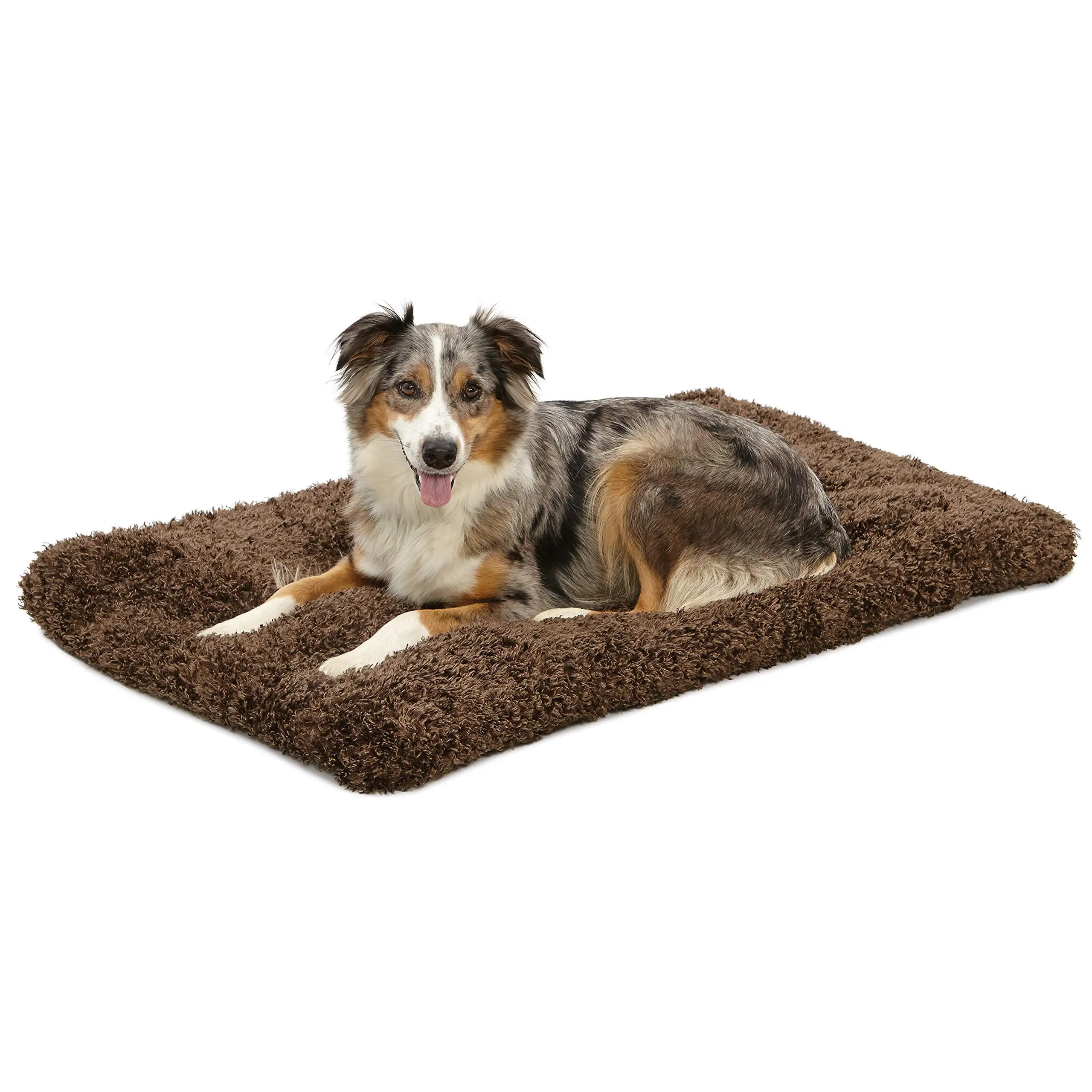 

Deluxe Dog Beds: Super Plush Beds Ideal for Dog Crates, Machine Wash & Dryer Friendly, 40.0"L x 27.0"W x 3.5"Th, Cocoa