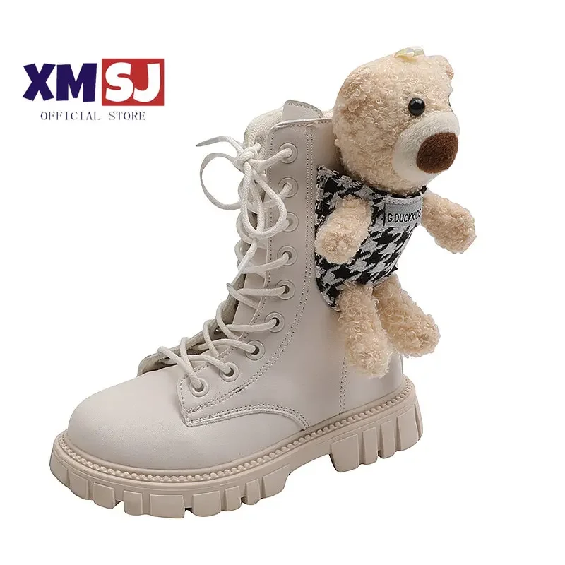 Girls Boots Unique Korean Style with Little Bear Doll Cute Casual Solid Color Side Zip Child Fashion Mid-calf Boots 2022 Autumn
Girls Boots Unique Korean Style with Little Bear Doll Cute Casual Solid Color Side Zip Child Fashion Mid-calf Boots 2022 Autumn