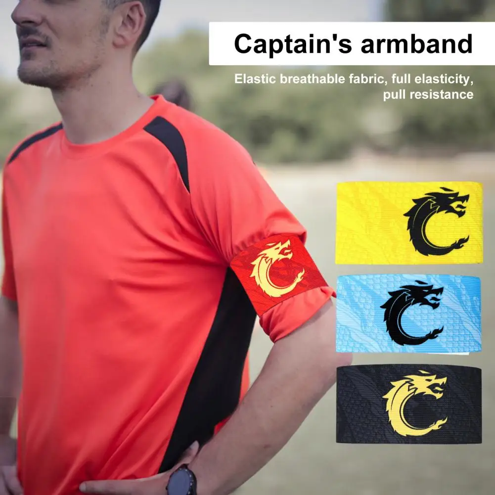 Football Game Armband Dragon Print Soccer Captain Armband Unisex Elastic Fasten Tape Anti-slip Band for Team Training Outdoor
Football Game Armband Dragon Print Soccer Captain Armband Unisex Elastic Fasten Tape Anti-slip Band for Team Training Outdoor