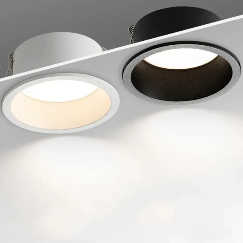 White Black Dimmable Recessed Ceiling LED Downlights 9W15W20W24W Anti-Glare Led Spot Lights AC110V 220V Indoor Lighting
White Black Dimmable Recessed Ceiling LED Downlights 9W15W20W24W Anti-Glare Led Spot Lights AC110V 220V Indoor Lighting