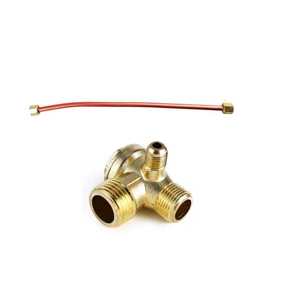 3-Port Zinc Alloy Check Valve 20×16×10mm + 200mm Exhaust Tube For Air Compressor Part Pneumatic Tools Accessories
3-Port Zinc Alloy Check Valve 20×16×10mm + 200mm Exhaust Tube For Air Compressor Part Pneumatic Tools Accessories
