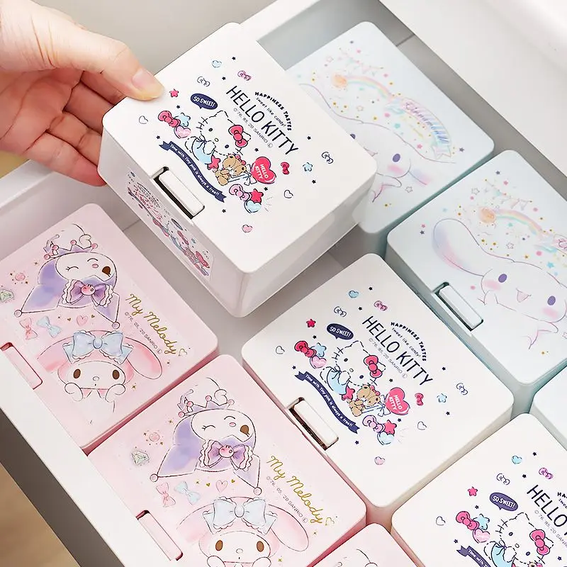 Anime Cartoon Sanrio Hello Kitty Cinnamoroll My Melody Storage Box Fashion New Storage Press Dust-Proof Miscellaneous Box Gift
Anime Cartoon Sanrio Hello Kitty Cinnamoroll My Melody Storage Box Fashion New Storage Press Dust-Proof Miscellaneous Box Gift