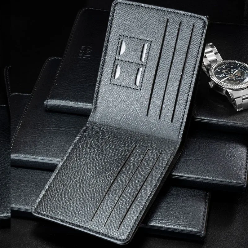 

Slim Wallet Fashion Men's Wallet Ultrathin Purse Short Leather Horizontal Multi-card Money Bag New Coin Purses Vintage Walltes