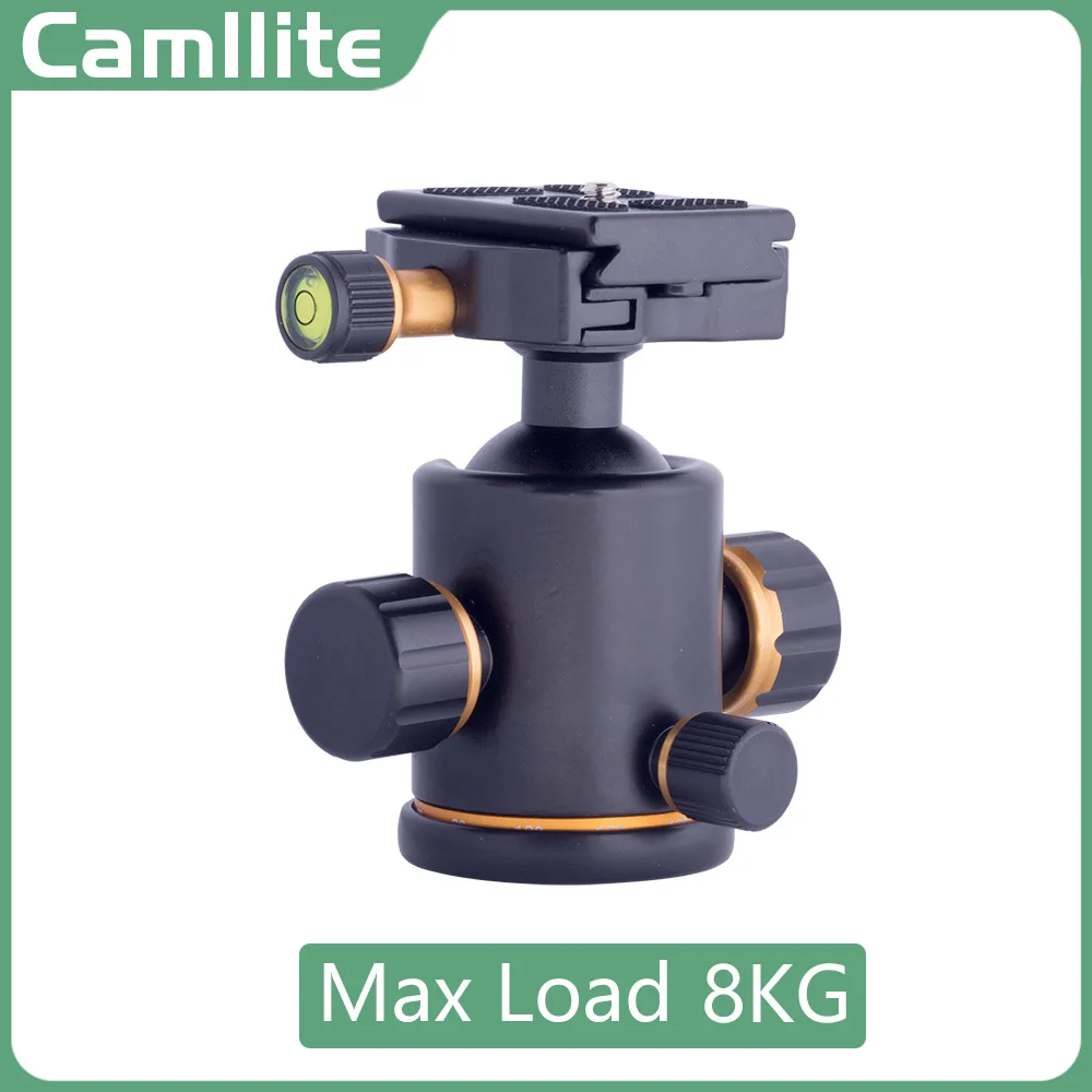 

Camllite CY-8 Max Load 8Kg 360 Swivel Tripod Ball Head 1/4" Screw Mount For Digital DSLR Camera Speedlite Tripod Selfie Stick