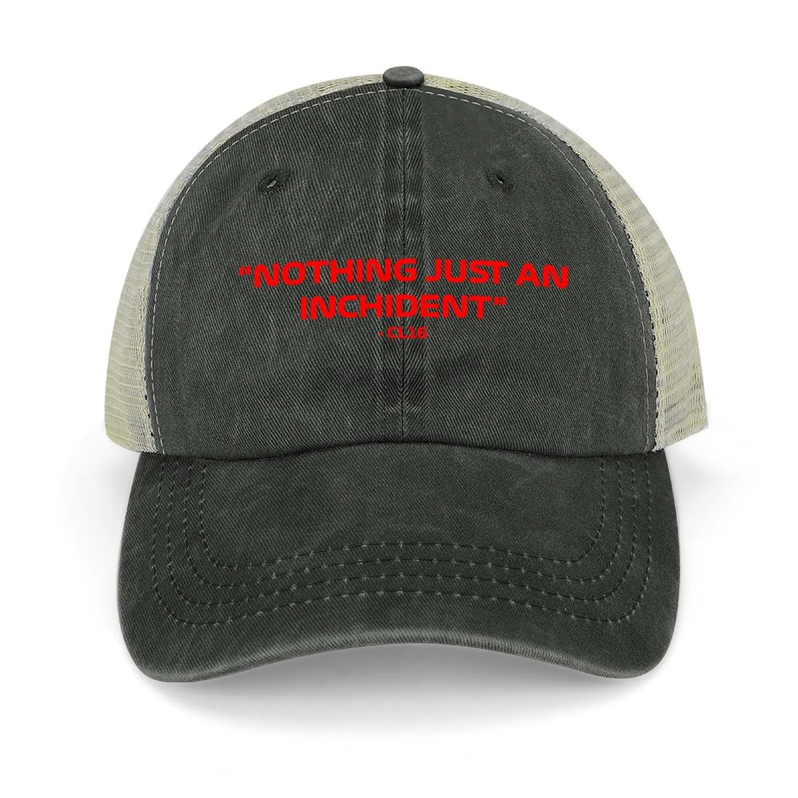 

Charles Leclerc Nothing just an Inchident Quote Cowboy Hat Bobble Hat Military Cap Man Hats Woman Men's